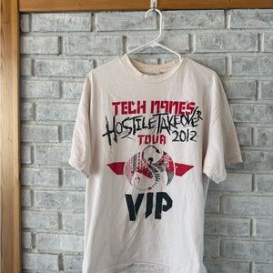 Alstyle White T-Shirt with Red and Black Graphic